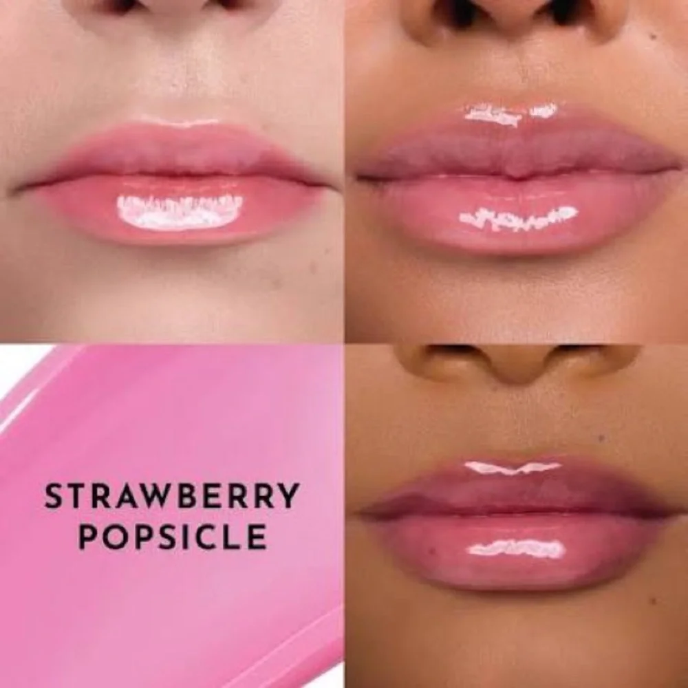 LAWLESS Forget the Filler Lip Plumping Smoothing Gloss Strawberry Popsicle NIB